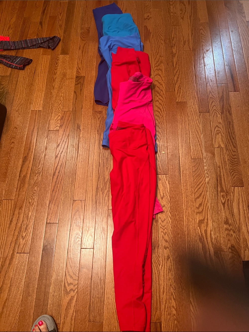 Victoria's Secret Leggings Bundle in Red, Hot Pink, Blue, Purple
